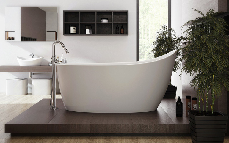 trendy bathtub