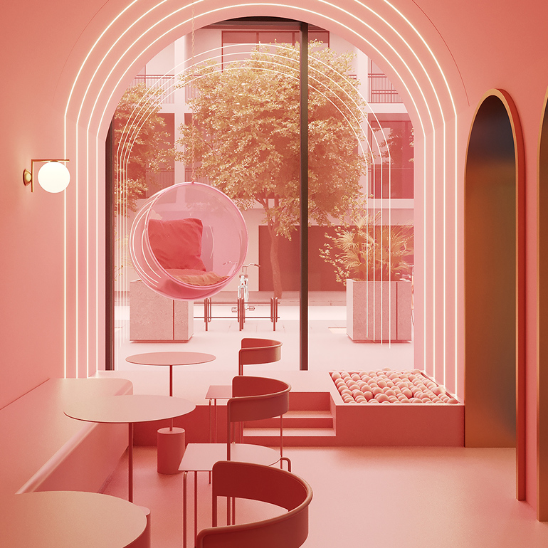 A Gelato Shop in Doha Reflects the Whimsy of M.C. Escher's Works - Vimarsana News