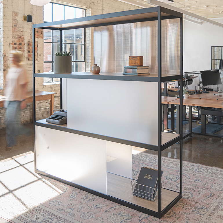 A New Solution for Open Office Shelving